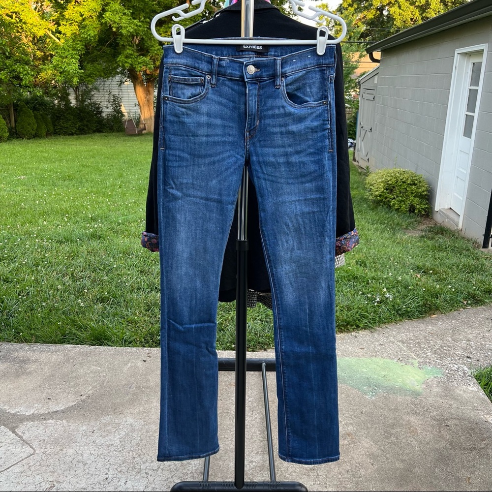 *LONG* Barely Boot Mid Rise Stretch Express Jeans